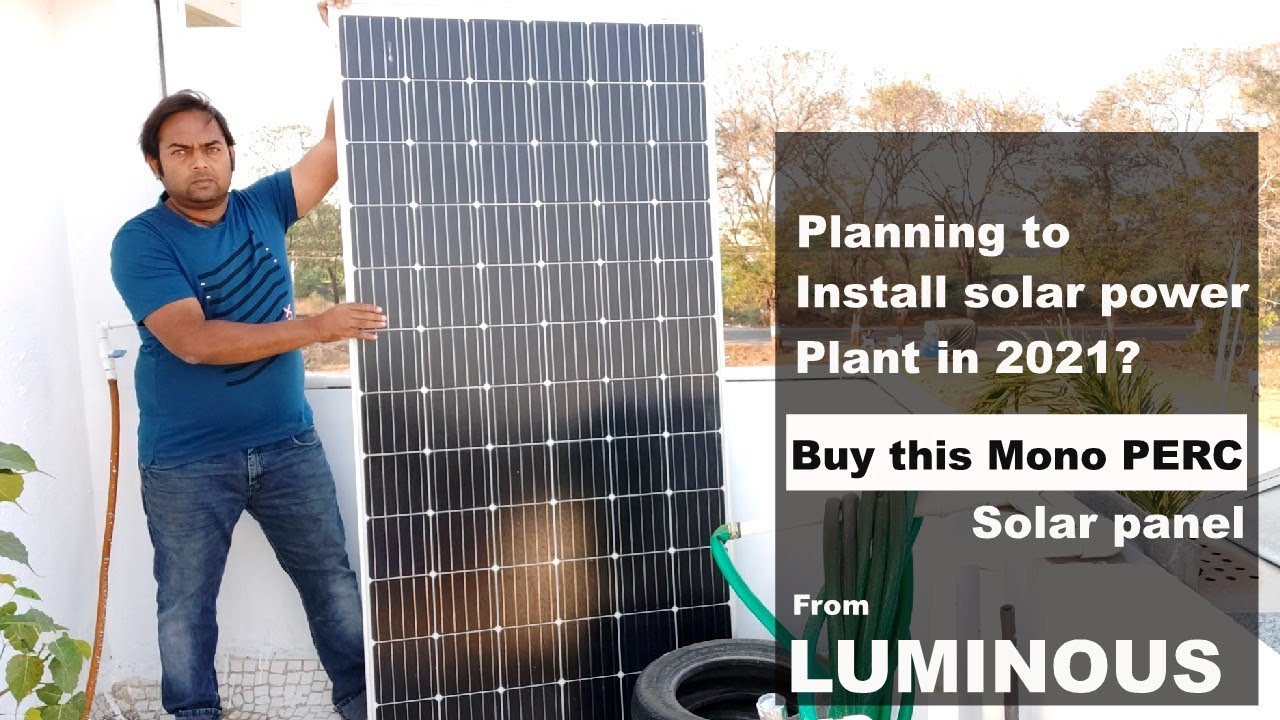 Luminous 370w mono PERC solar panel | 2021 | reviwe,testing,unbox and best price | Hindi