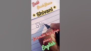 Shivani #name #english #art  #bth2425 #besthandwriting #video #viral #viralvideo #bth2425 #trending