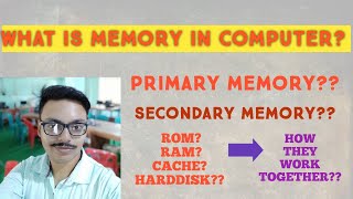 COMPUTER MEMORY PART 2 | PRIMARY MEMORY | SECONDARY MEMORY | RAM | ROM | CACHE | HDD | Profile