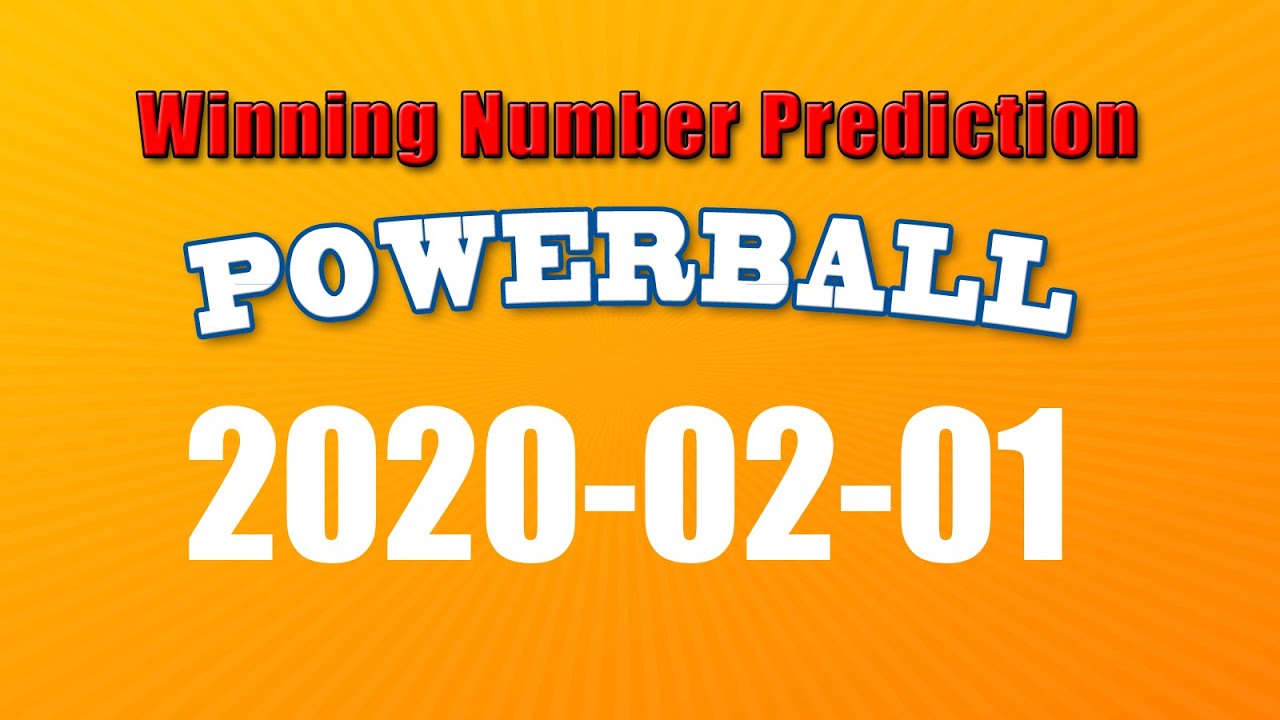 U.S. Powerball winning numbers prediction for 2020-02-01 - YouTube