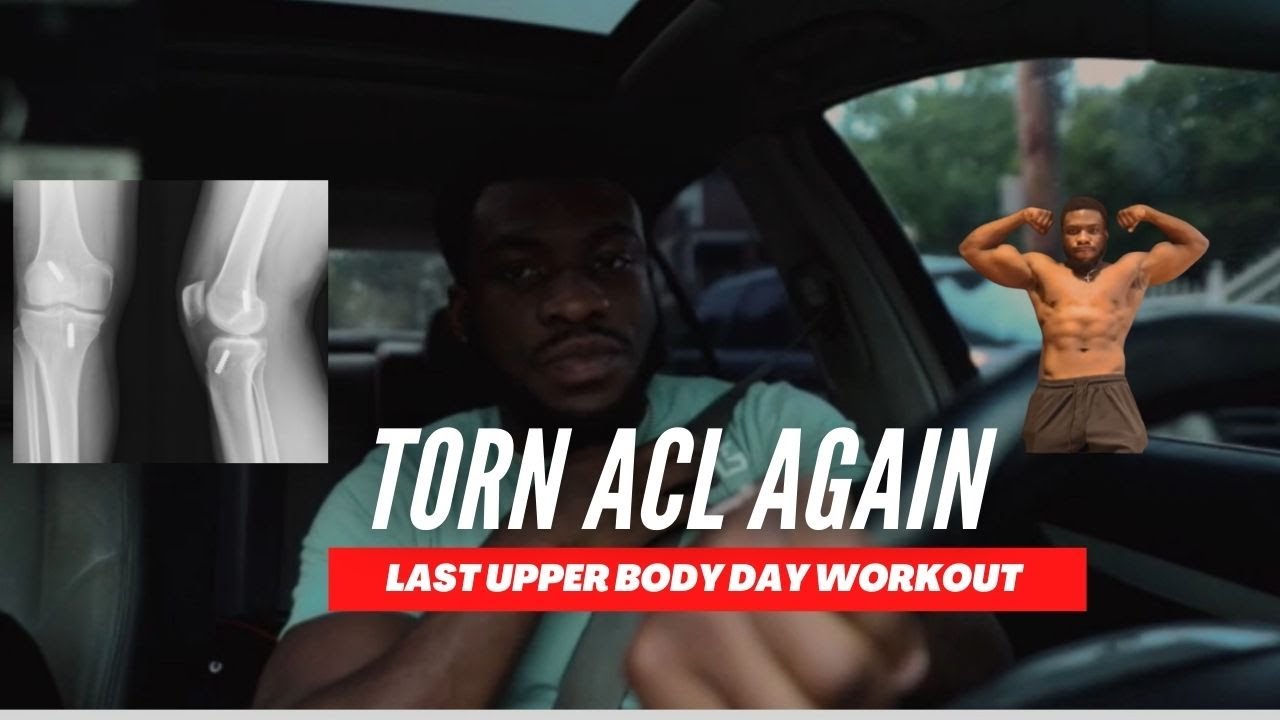 LAST DAY INTENSE UPPBER BODY WORKOUT || BEFORE ACL SURGERY !!! - YouTube