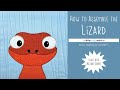 How to Assemble the Lizard Applique Pattern Using a Light Box