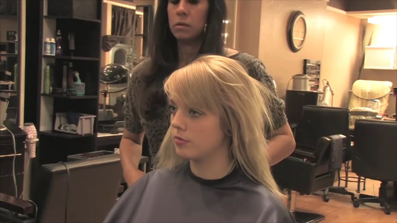 Hannah AZ - Pt 1: Blonde Long to Cute Pixie (Free Video)