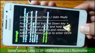 Update Samsung Galaxy S5 SM-G9006W to Android 6.0.1 Marshmallow