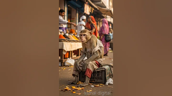 "The Truth Behind the Monkey’s Theft 😢 | Emotional Story"#MonkeyStory #EmotionalStory #HeartTouching