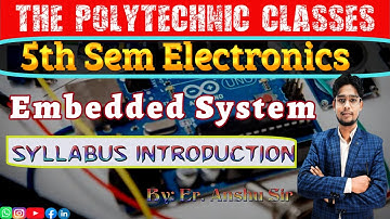 Embedded System ::: Syllabus Introductio ::: 5th Sem -- SBTE Bihar ::: Eectronics Engg