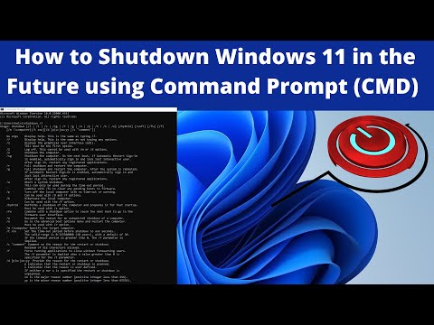 How to Shutdown your Computer in the Future using Command Prompt (CMD) | Shutdown your PC with CMD