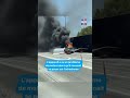 Un avion effectue un atterrissage forc sur une autoroute et prend feu news
