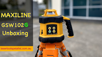 Maxiline GSW102G Green Beam Rotary Laser Level UNBOXING