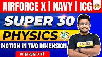 Airforce xy /Navy /ICG Physics Classes | Motion in two dimension | Physics by vivek singh sir