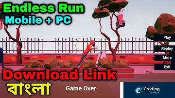 Unreal Engine Endless Running Game For Android + Window Paid Project in Bangla by Croding Bangla YT
