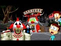 Escape the carnival of terror in roblox game  shiva and kanzo gameplay