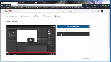 Upload MP4 Video File and .SRT Caption File to YouTube