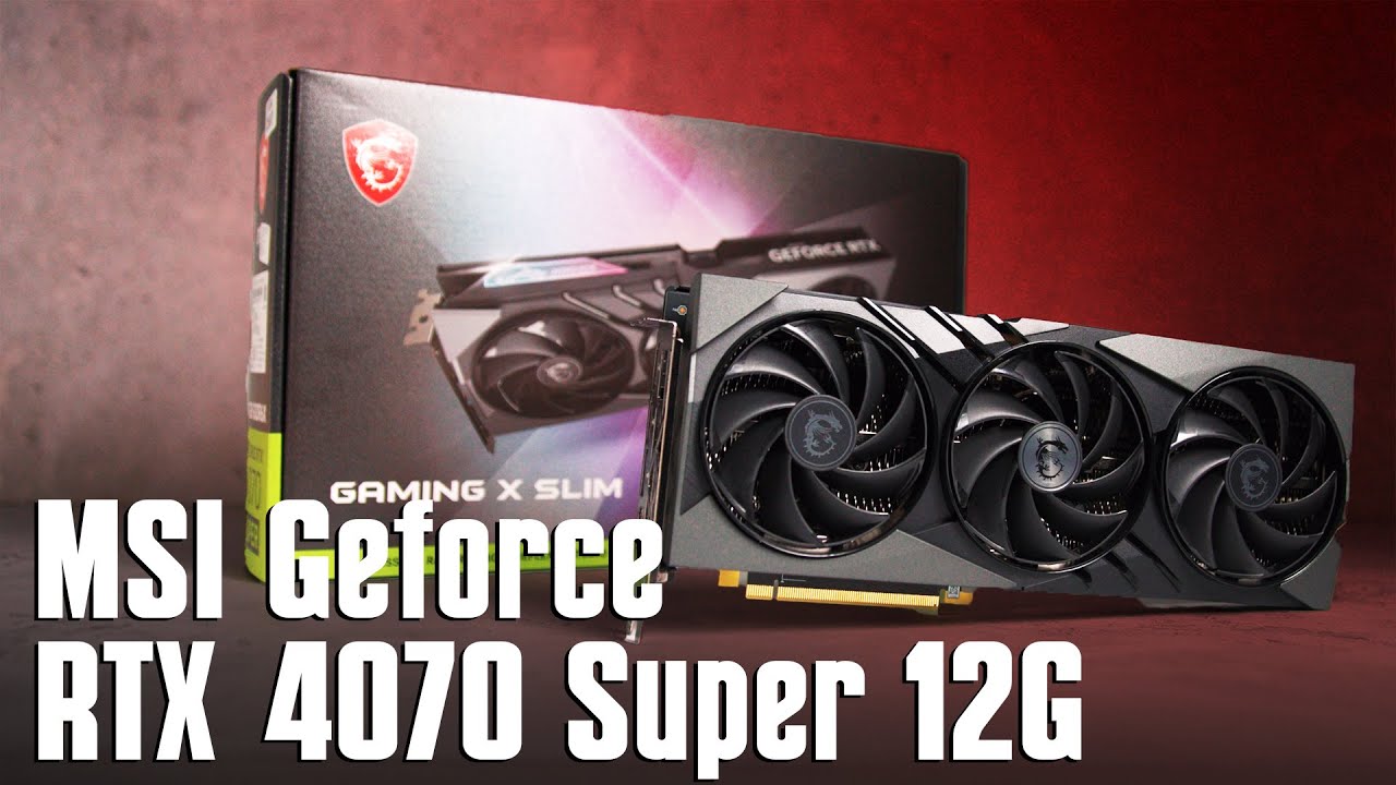 Msi rtx 4070 super gaming slim white