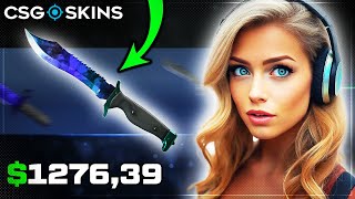 CSGOSKINS M9 BAYONET DROP TURNED THE WHOLE BATTLE! Csgoskins Promo Code 2025
