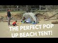 The Perfect Pop Up Beach Tent!! | Easthills Outdoors Easy Up Beach Tent Sun Shelter Review
