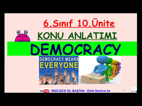 6. Sınıf 10. Ünite (Democracy - Konu Anlatımı)