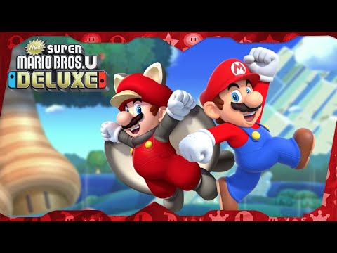 Новый Super Mario Bros. U Deluxe ᴴᴰ Полное прохождение (все монеты Star 100%) Геймплей Mario V1