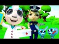 Doctor Panda Saves a Policeman and Rabbits | Cartoon for Kids | Dolly and Friends