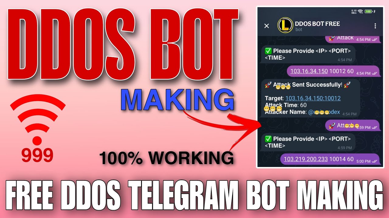 how to make ddos bot free in telegram | how to create ddos bot in ...