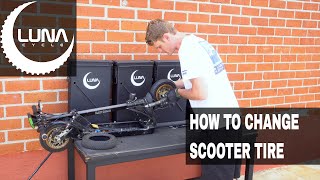 Apocalypse/ super scooter Tire Change @LunaCyclesLLC