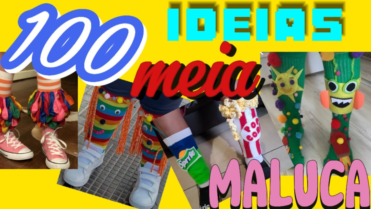 100 IDEIAS CRIATIVAS DE MEIA MALUCA