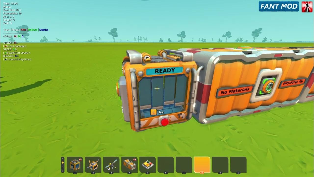 Scrap Mechanic Modded Custom Craftbot Gui with Searchbar and