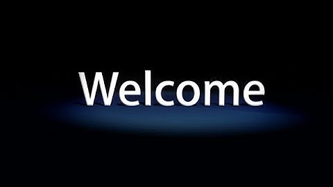 OS X Panther Welcome Video