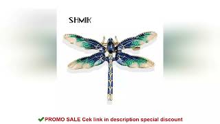 Fashion Crystal Vintage Dragonfly Brooch Large Insect Brooches For Women Pins Wedding Jewelry Access