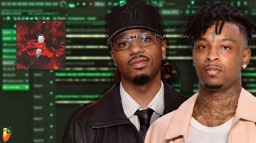 Making a Dark Trap 21 Savage Type Beat Like Metro Boomin 