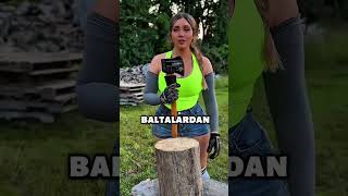 ODUNA İNANILMAZ DARBE!🪓💥⚙️✨#ChopperOne #AkıllıBalta #İcat #OdunYarma #HayatKolaylaştıran  #Shorts