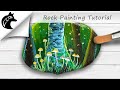 How to paint a birch #rockpainting  #diy