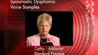 Spasmodic Dysphonia Voice Samples