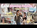 🎀 6AM MORNING ROUTINE | realistic university student GRWM *productive* 🎧📔