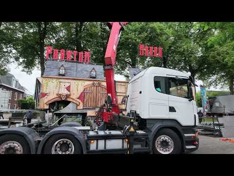 Opbouw kermis / Aufbau Kirmes Wijchen 2026