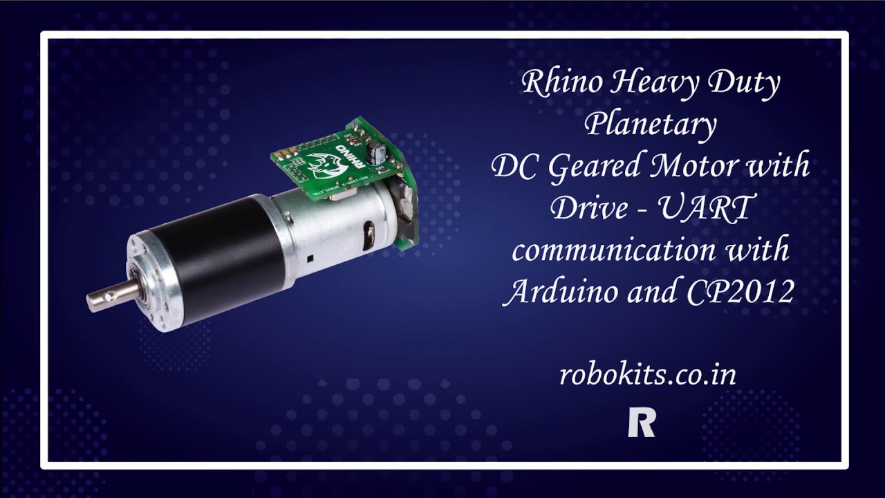 Rhino 12V 60RPM 40Kgcm Heavy Duty DC Planetary Geared Motor with