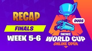 Fortnite World Cup Week 5 to Week 6 Recap