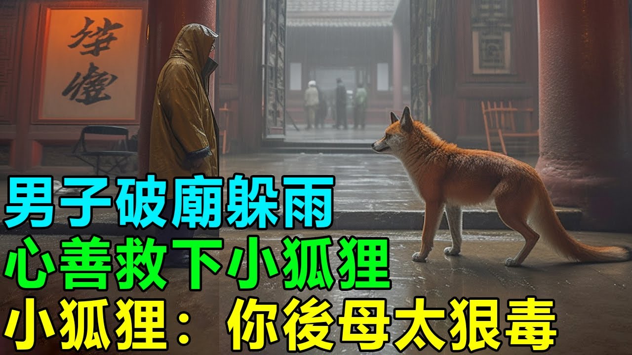 民間故事：男子破廟躲雨，心善救下小狐狸，小狐狸：你後母太狠毒