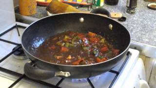 Tofu & Peppers in Black Bean Sauce