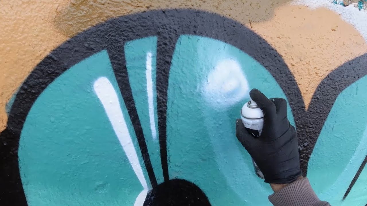 Graffiti // 💦 BLUE LETTERS with FAT CAP 💦 // RENKOR