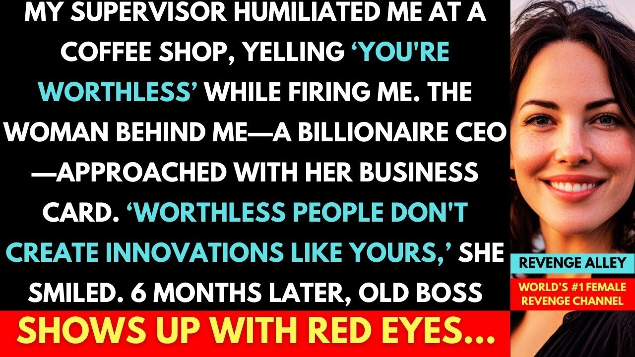 My Boss Humiliated Me At Coffee Shop Calling Me Worthless, Then A CEO Saw It. 6 Months Later...