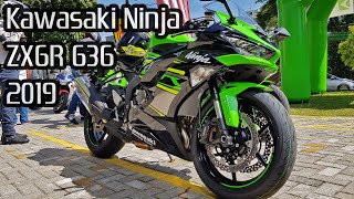 2019 Kawasaki Ninja ZX6R 636 Details, Specs, Walkaround & Sound! - BIKERS GARAGE #11