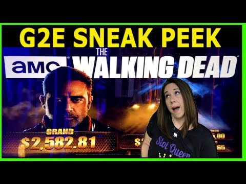 ★ LAS VEGAS G2E ★ NEW WALKING DEAD SLOT 😲 GNARLY POTENTIAL ‼️