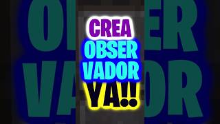 🖖👽Como HACER un BLOQUE OBSERVADOR en Minecraft👽👌 #datwinxd