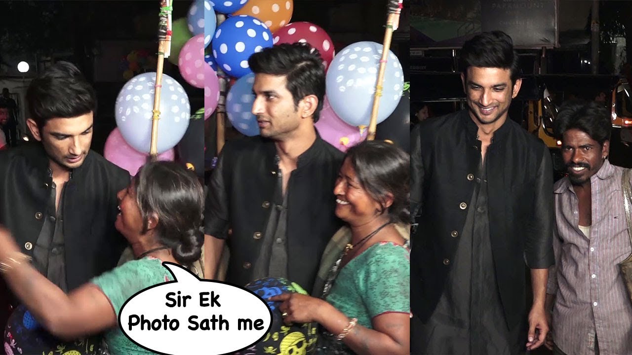Sushant Singh Clicked Pictures With Beggers With So Much Of Love Will Melt Your Heart - YouTube