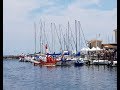 Un accordéon pour la Joute Nautique à Marseillan dans le port en full-hd