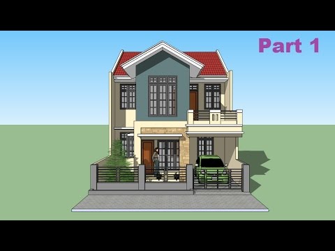  Sketchup  tutorial house  design  Part 1 YouTube