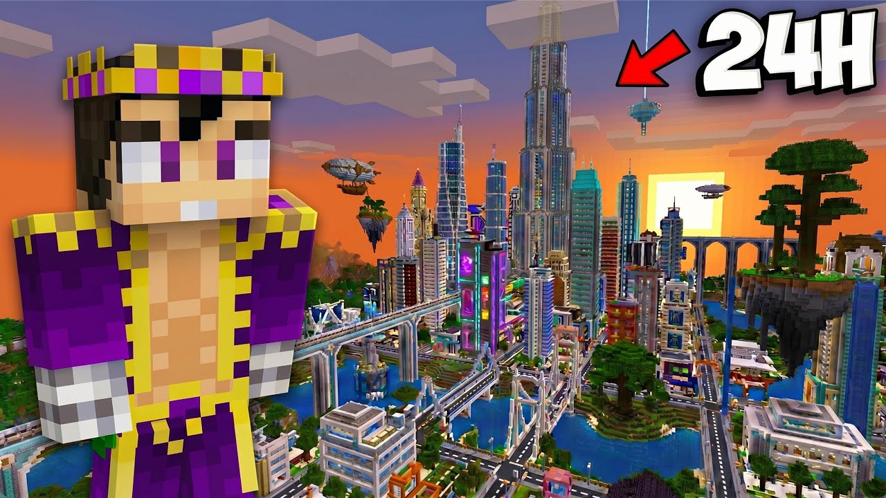 He reunido 200 jugadores para CONSTRUIR una CIUDAD!