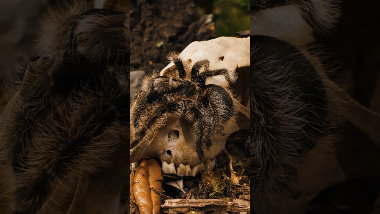 Кудрявый тарантул вошел в мой список 10 самых обжорливых пауков! 