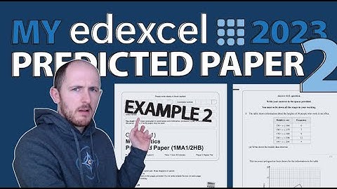 MY GCSE HIGHER EDEXCEL 2023 PREDICTED PAPER 2B WALKTHROUGH